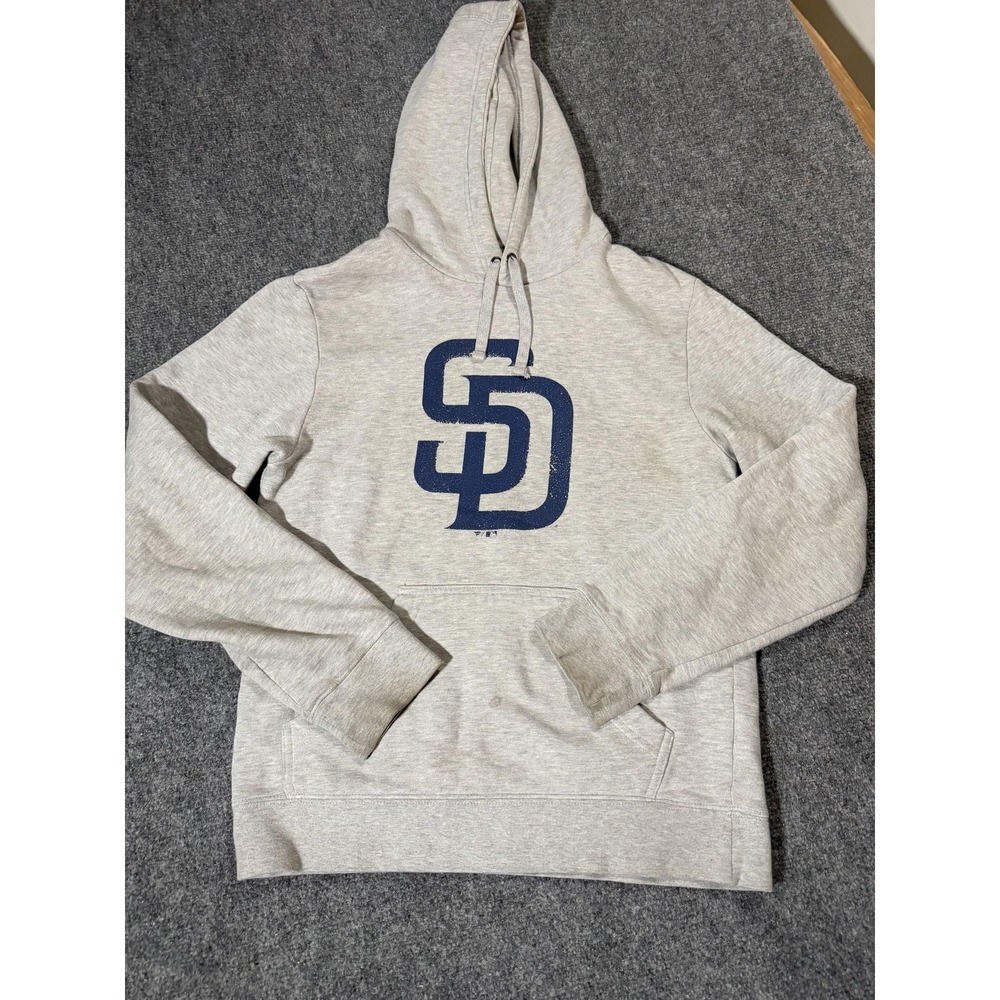 San Diego Padres Hoodie Mens Large Gray MLB Baseball Fanatics Pullover Fleece - Picture 1 of 7